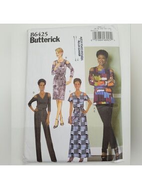 ✨4/$20✨ Butterick B6425 Dress Jumper Sewing Pattern Uncut Size 6-14